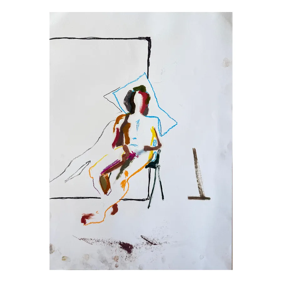Image of Sketch 011 by Adriana Shportan, size: 42X59.4, made of oil on paper, Painting medium, from London, part of the Sketches series, priced at £150 (≈ 8,963 грн)