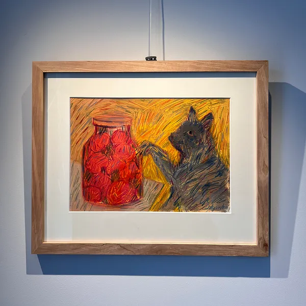 Imagen de Agosto de Solomiya Ortynska, tamaño: 20х30 см, hecho de Óleo sobre papel, medio Pintura, de Львів, parte de la serie Про дім, con un precio de $120