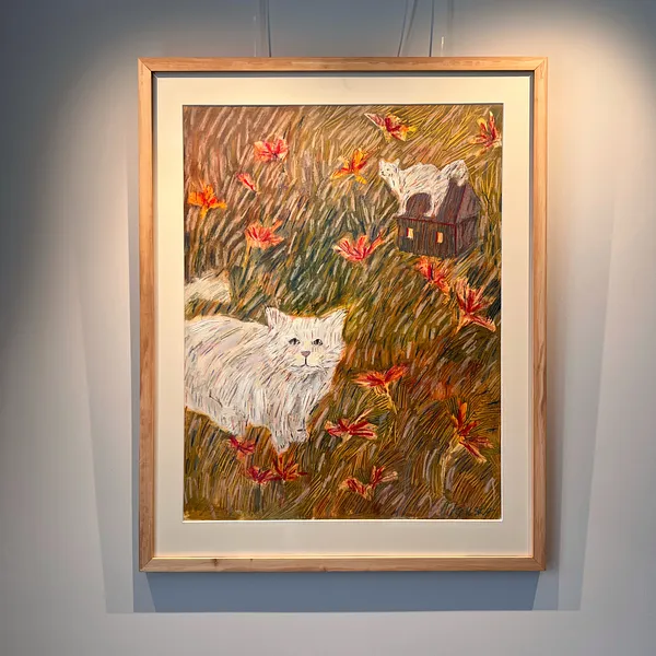 Imagen de La mirada de Solomiya Ortynska, tamaño: 50х65 см, hecho de Óleo sobre papel, medio Pintura, de Львів, parte de la serie Про дім, con un precio de $450