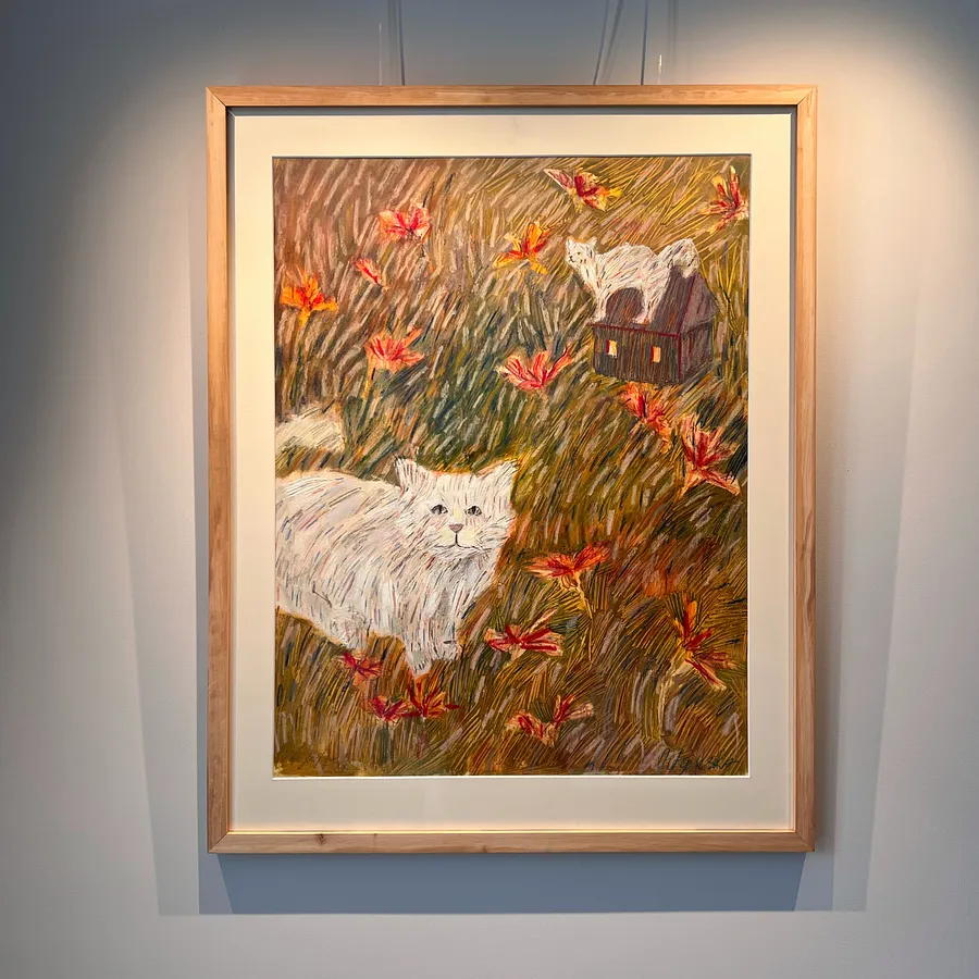 Image of Viewpoint by Solomiya Ortynska, size: 50х65 см, made of Oil on paper, Painting medium, from Львів, part of the Про дім series