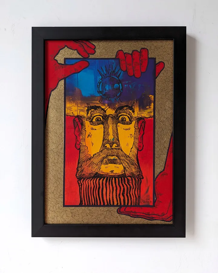 Bild von Коли є опора | When there is support von Олександр Макогон, Größe: 24 х 34, Графіка Medium, Teil der Portraits Serie, zum Preis von $100