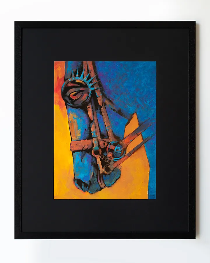 Obraz Мольфар | Molfar autorstwa Олександр Макогон, rozmiar: 52 х 62 cм, medium Графіка, część serii Horses, cena: $350