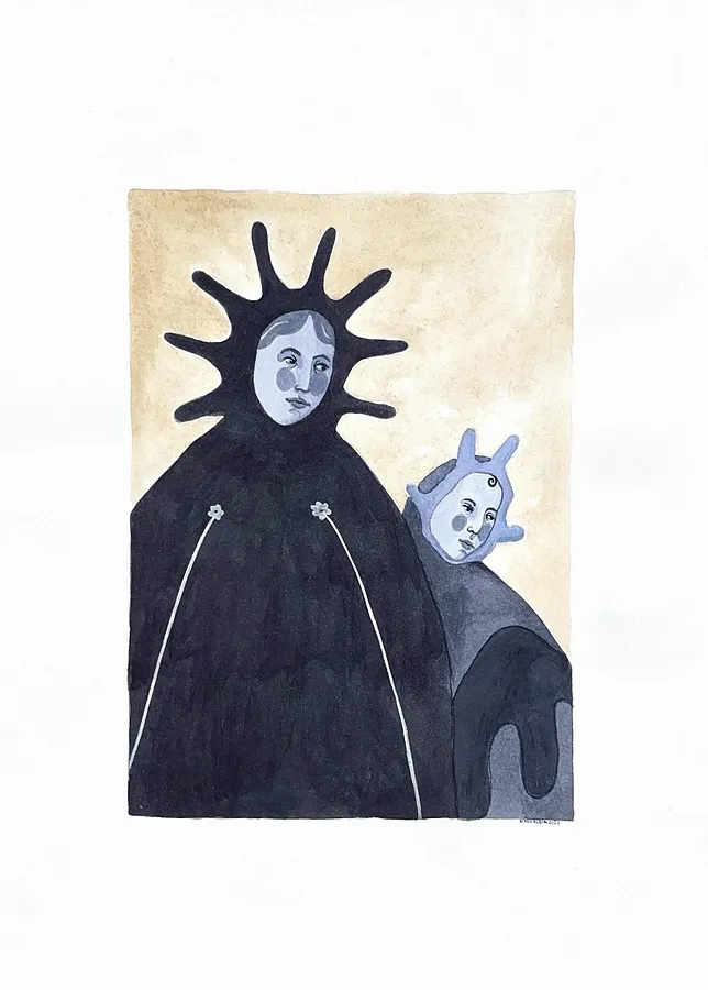 Зображення "Graphics" від Diana Ruban , розмір: 40 х 29,7 cm, матеріали: Paper 200g/m2, watercolor, медіум: Graphics, місто: Ukraine, серія: Linocut, graphics, ціна: $270