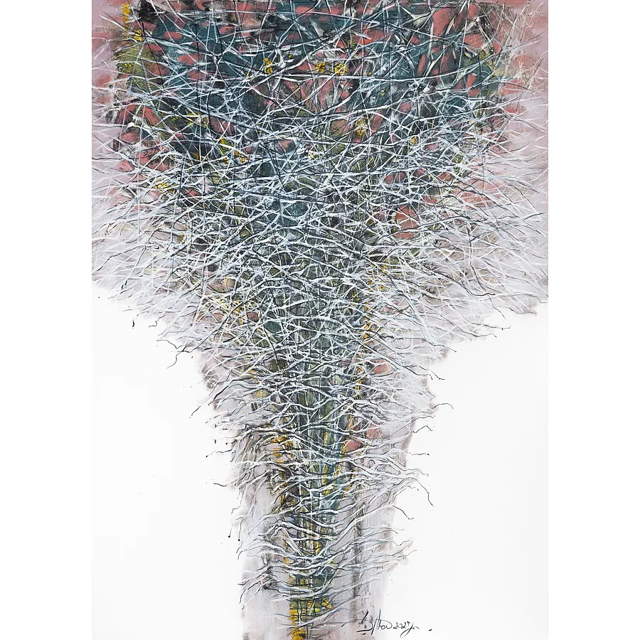 Bild von Blooming von Liudmyla Davydenko, Größe: 100x140 см, Painting Medium, Teil der Isolines Serie, zum Preis von €2500