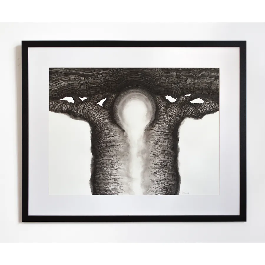 Bild von туш, бавовняний папір | ink, cotton paperДерево Життя І | Tree of Life I von Олександр Макогон, Größe: 100 х 80 см, Графіка Medium, Teil der Tree of Life Serie, zum Preis von $1000