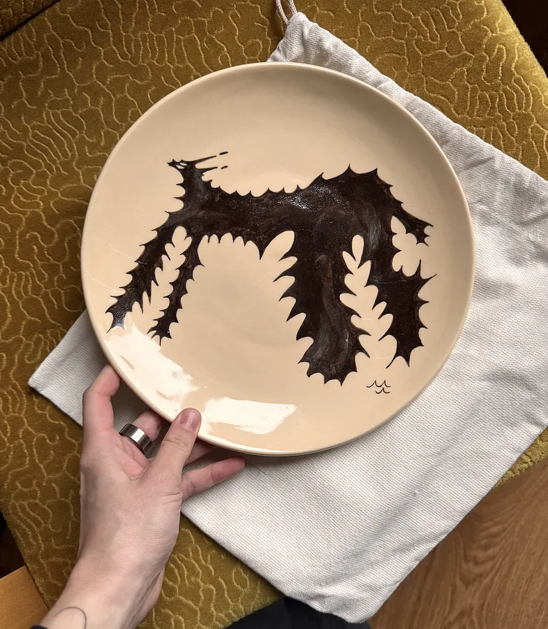 Obraz тарілка "Рисьополох" autorstwa Марта Лешак, rozmiar: 26cm, medium Живопис, cena: $200