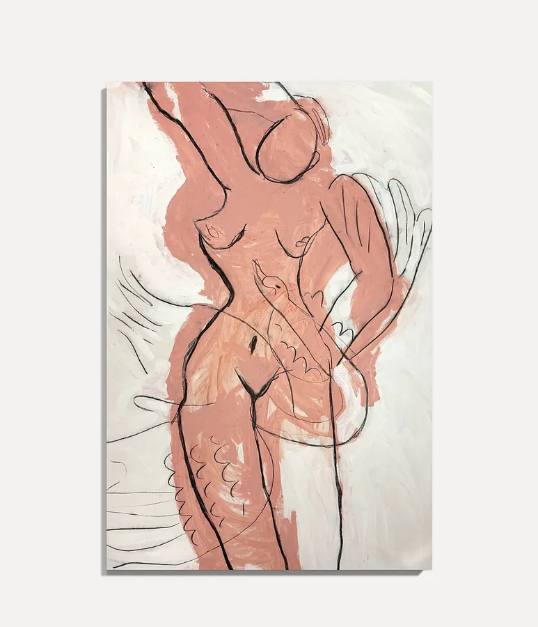 Immagine di Leda & Swan  di Notuko , dimensioni: 200x135, medium: Painting, serie: myths, prezzo: €3200