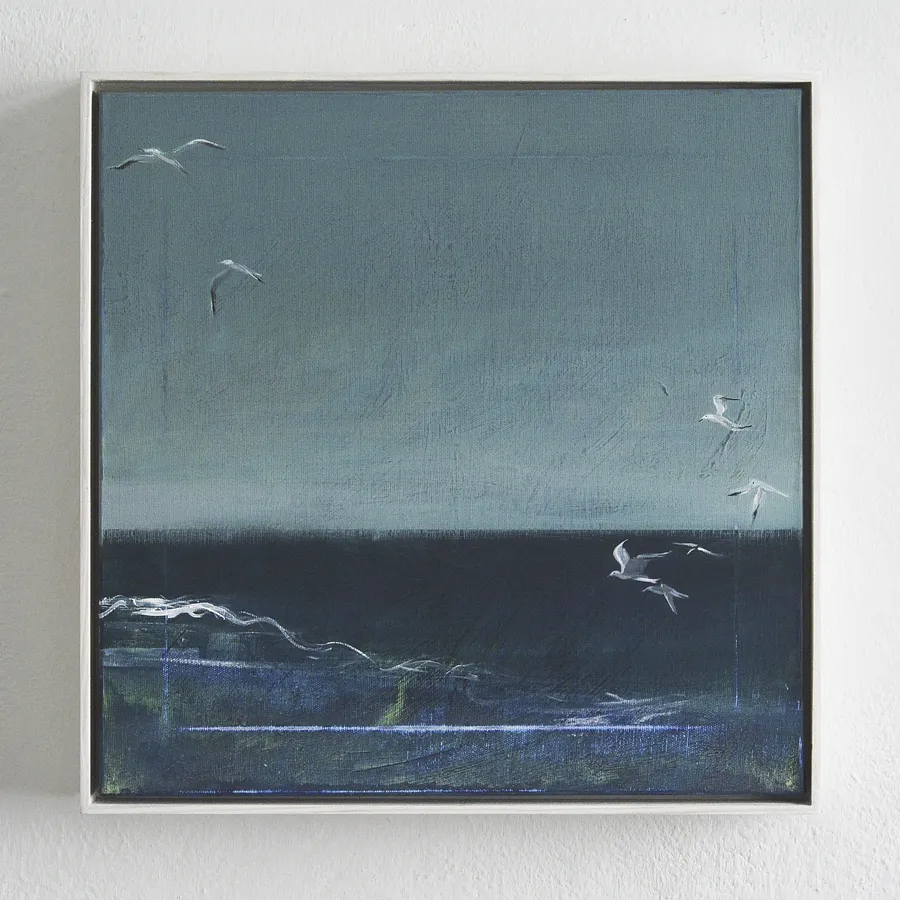 Image de The cold sea par Igor Nekraga, taille : 40x40, médium Painting, faisant partie de la série Acrylics, au prix de $450