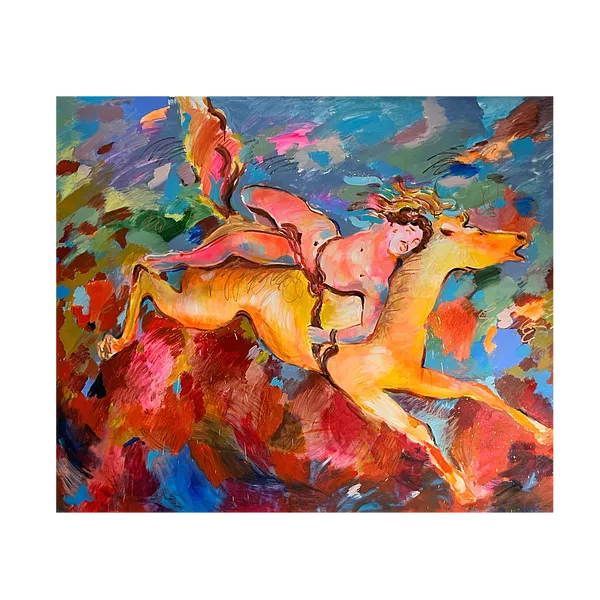 Immagine di Mazeppa di Notuko, dimensioni: 174x140, materiali: Acrylic on canvas , medium: Pittura, serie: myths, prezzo: €3000
