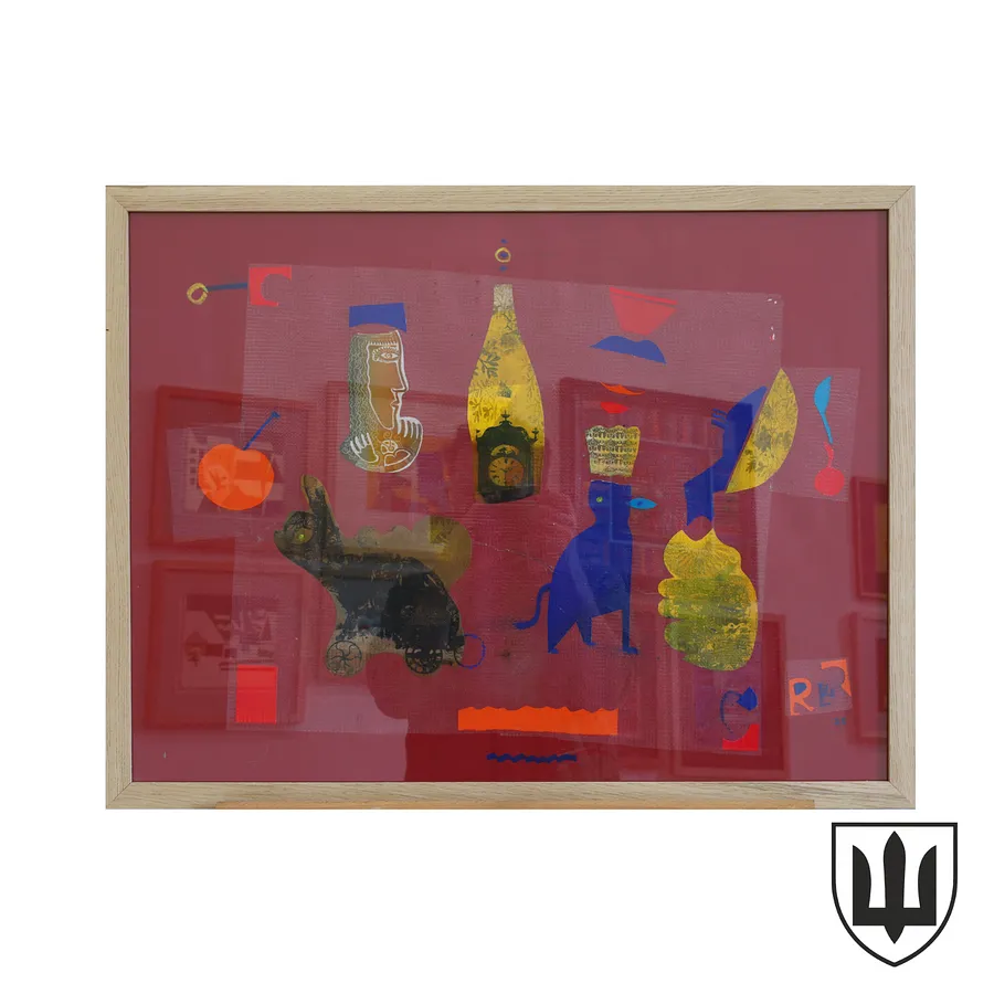 Image of Series "Exotic animals and birds" by Romanyshyn Roman, size: 48 х 64 см, made of colored paper, etching, silk screen printing, appliqué, priced at $600