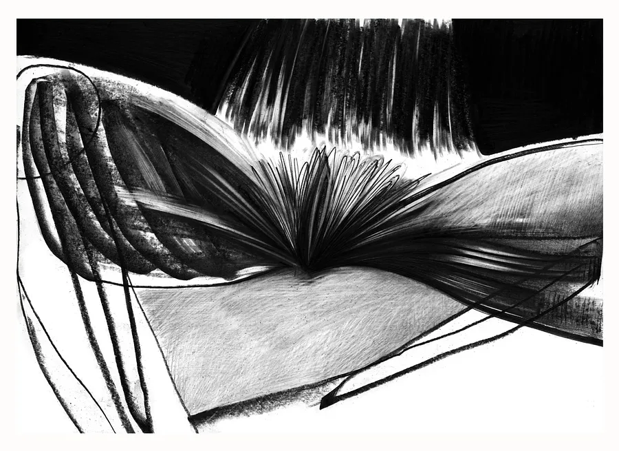 Image de 5 par євген григор'єв, taille : А3, médium Графіка, faisant partie de la série "Чорне,сіре, біле"