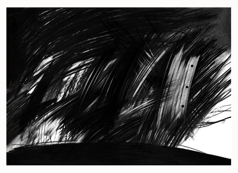 Obraz 17 autorstwa євген григор'єв, rozmiar: А3, medium Графіка, część serii "Чорне,сіре, біле", cena: €300