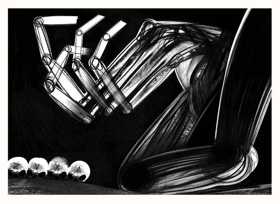 Image de 24 par євген григор'єв, taille : А3, médium Графіка, faisant partie de la série "Чорне,сіре, біле", au prix de €300