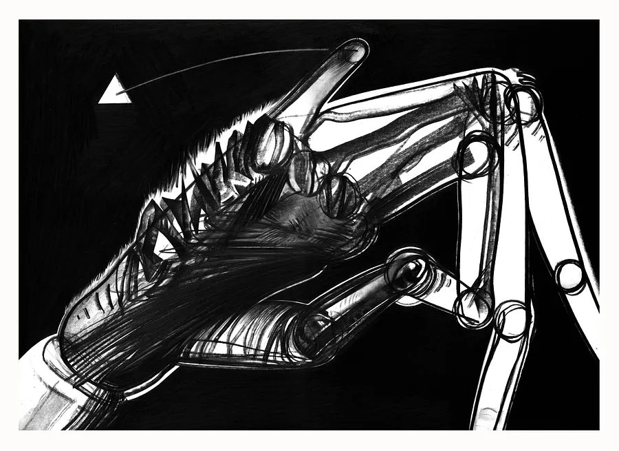 Image de 27 par євген григор'єв, taille : А3, médium Графіка, faisant partie de la série "Чорне,сіре, біле", au prix de €300