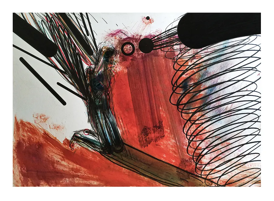 Immagine di Untitled di євген григор'єв, medium: Графіка, serie: "Камені у кишенях"